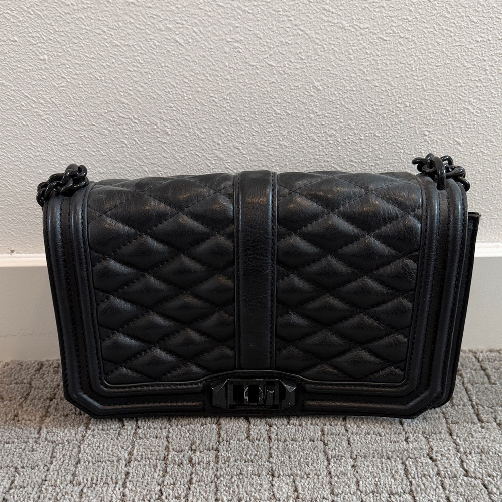 Rebecca Minkoff Black Quilted Crossbody Bag